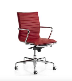 Alia Top Moving / Fauteuil de direction en cuir dossier moyen