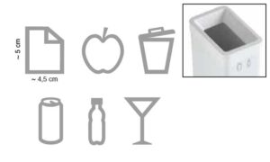 Lot de 6 adhésifs pour poubelles de tri sélectif