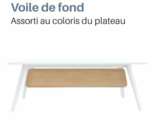 Altitude Harmony / Voile de fond pour bureau droit