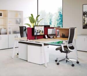 Cinétic pied A Harmony / Bureau double