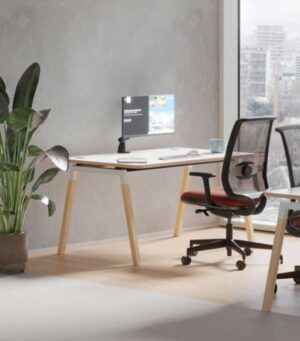 Cinétic pied A bois Harmony / Bureau individuel