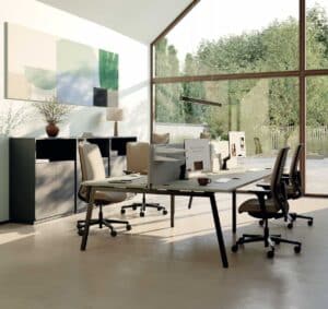 Cinétic pied A Harmony / Bureau double
