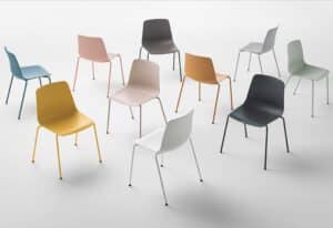 Varya Inclass / Chaise visiteur 4 pieds