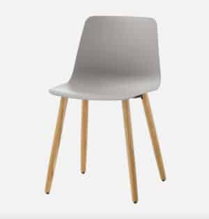 Varya Inclass / Chaise visiteur pieds en bois