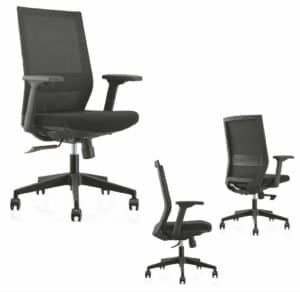Milano / Fauteuil de bureau dossier résille