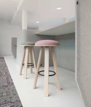 Buzzimilk buzzispace / Tabouret haut rembourré