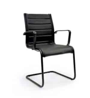 Elite Harmony / Fauteuil visiteur noir pied luge