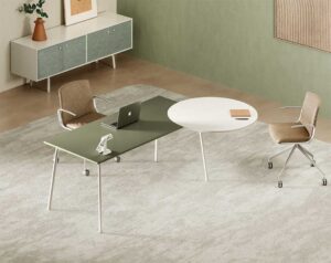Mod Round Archiutti / Bureau manager avec extension réunion