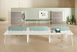 Mod Round Archiutti / Bureau bench 2-4-6 postes de travail