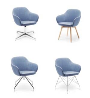 IBRA / Chaise de réunion tapissée