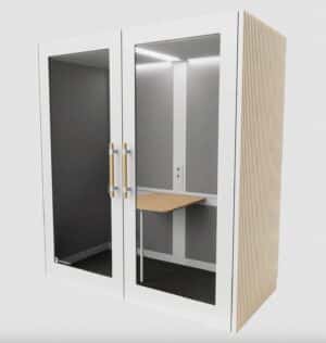 Double booth Phonealone / Cabine acoustique double