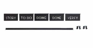 Scrum Studio Vix / Support de présentation (Set de crochets + règle)