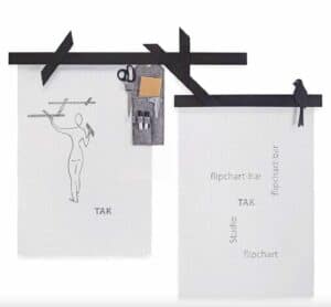 Tak Studio Vix / Patère murale porte-bloc
