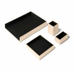 Minerva Eglooh / Set de bureau en cuir
