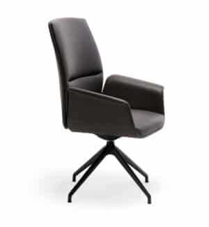 Cadira / Fauteuil visiteur en cuir
