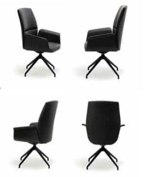 Cadira / Fauteuil visiteur en cuir