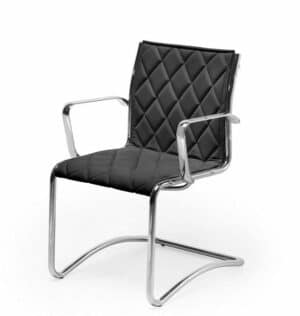 Vesta / Fauteuil visiteur en cuir