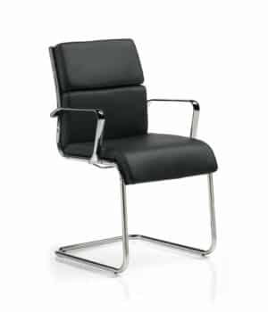 @ Tecnosoft / Fauteuil visiteur en cuir
