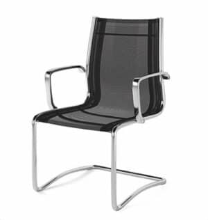 @ Scott / Fauteuil visiteur en résille