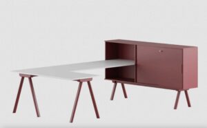2027 Gaber / Bureau d’angle avec meuble de rangement