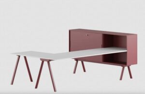 2027 Gaber / Bureau d’angle avec meuble de rangement