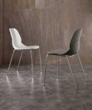 Shell metal / Chaise visiteur