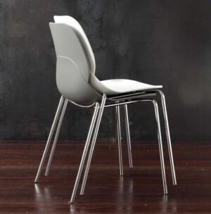 Shell metal / Chaise visiteur