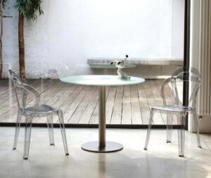 Rainbow / Chaise visiteur transparente