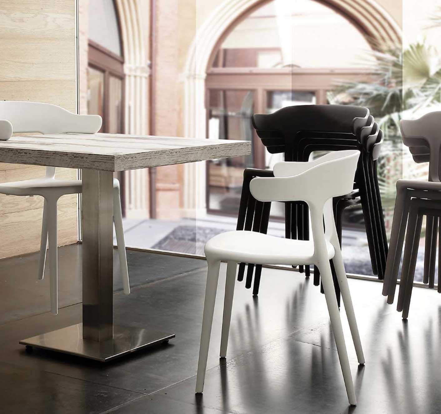 88053_6 - MonBureauDesign Brera / Chaise en plastique avec accoudoirs La seggiola (ref. 88053i)