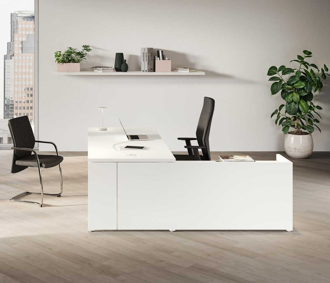 88062_4 - MonBureauDesign Delta / Bureau de direction avec meuble de rangement Las Mobili (ref. 88062i)