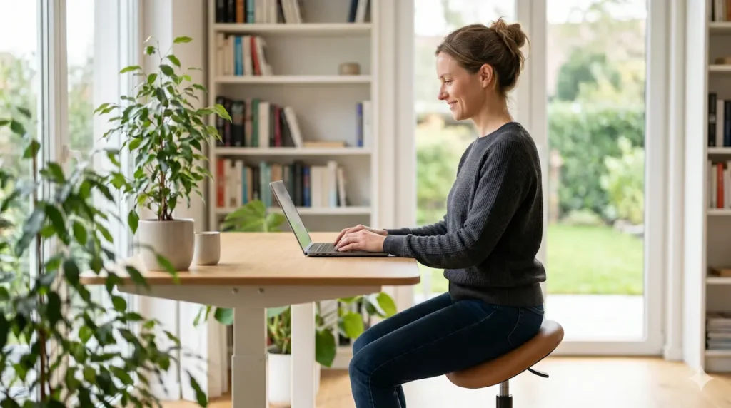 Gemini_Generated_Image_ob0ibsob0ibsob0i - MonBureauDesign Tabouret ergonomique : solution efficace contre le mal de dos